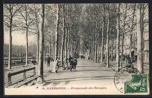 AK Narbonne, Promenade des Barques