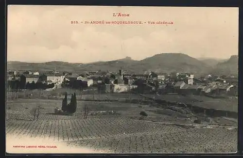 AK St-André-de-Roquelongue, Vue générale du village et des environs