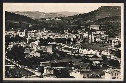 AK Quillan, Vue Générale, Manufacture de Chapeaux Bourrel et le Pont Suzanne