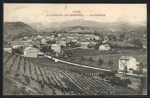 AK Villeneuve-les-Corbières, Vue générale