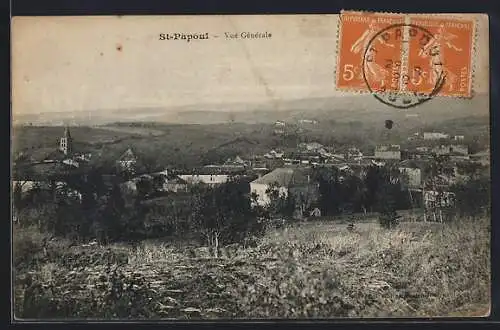 AK Saint-Papoul, Vue générale