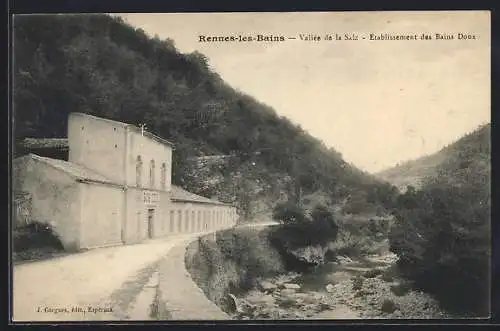 AK Rennes-les-Bains, Vallée de la Salz, Établissement des Bains Doux