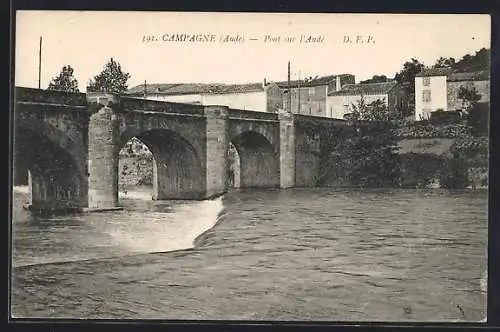 AK Campagne, Pont sur l`Aude