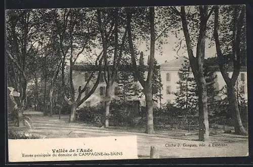 AK Campagne-les-Bains, Entrée principale du domaine