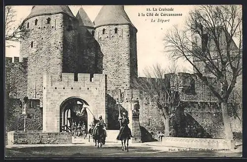 AK Carcassonne, La Croisade, Le Départ