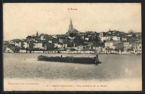 AK Castelnaudary, Vue générale et le Bassin