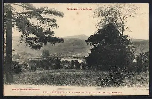 AK Espéraza, vue prise du parc du chateau de caderone