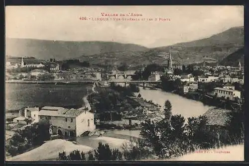 AK Limoux, Vue Generale et les s Ponts