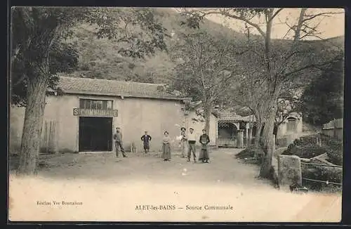 AK Alet-les-Bains, Source Communale