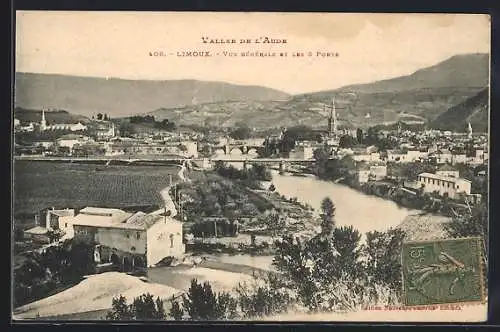 AK Limoux, Vue générale et les 3 ponts