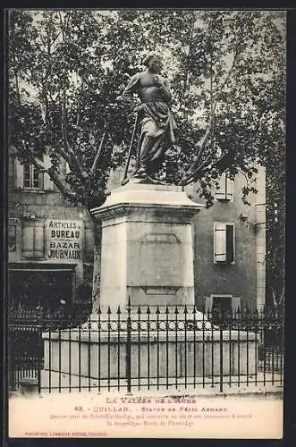 AK Quillan, Statue de Félix Armand