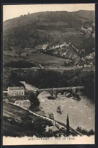 AK Alet-les-Bains, Pont sur l`Aude