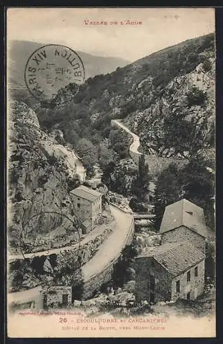 AK Escouloubre et Carcanières, Défilé de la Route, vers Mont-Louis