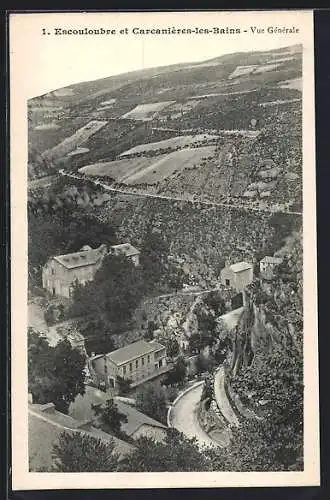 AK Escouloubre et Carcanières-les-Bains, Vue Générale