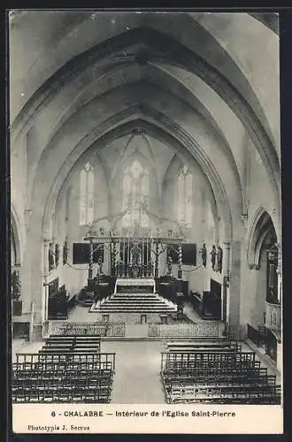 AK Chalabre, Intérieur de l`Église Saint-Pierre