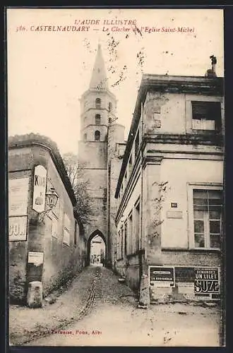 AK Castelnaudary, Le Clocher de l`Église Saint-Michel