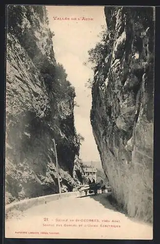 AK St-Georges, Défilé de St-Georges, sortie des gorges et l`usine électrique