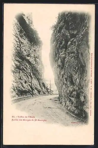 AK Vallée de l`Aude, Sortie des Gorges de St-Georges