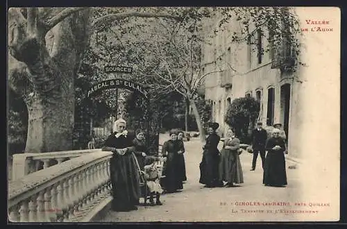 AK Ginoles-les-Bains, La Terrasse de l`Établissement Pascal & Ste Eulalie