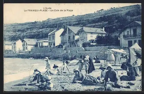 AK La Franqui-Plage, Un Coin de la Plage