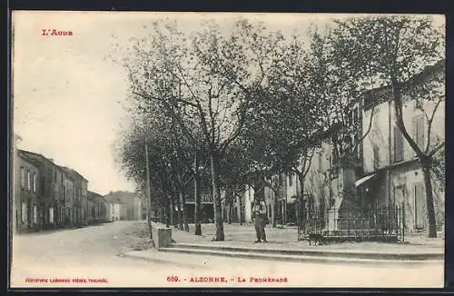 AK Alzonne, La Promenade