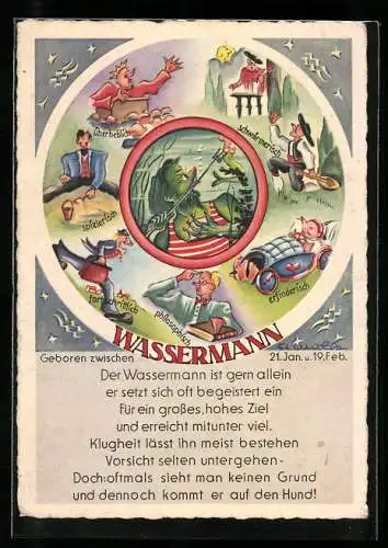 AK Wassermann, Sternzeichen, Horoskop, Astrologie