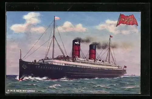 AK Isle of Man R.M.S. Ben-My-Chree, Passagierschiff für den Kriegseinsatz verwendet