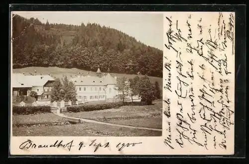 Foto-AK Mariazell, Blick zum Brandhof