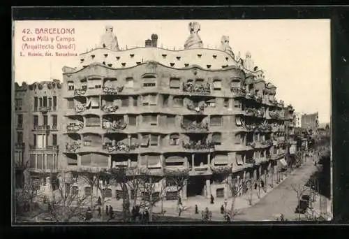 AK Barcelona, Casa Mila y Camps, Arquitecto Gaudi