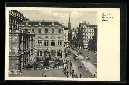 AK Wien, Kärntnerstrasse mit Passanten