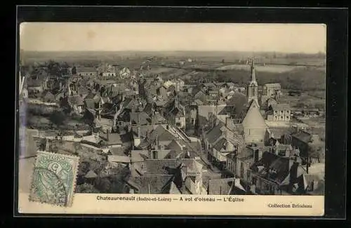 AK Chateaurenault /Indre-et-Loire, A vol d`oiseau, L`église