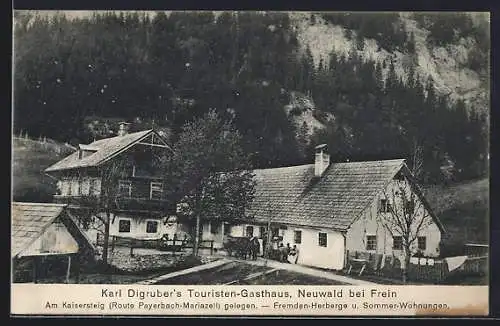 AK Neuwald, Karl Digrubers Touristen-Gasthaus