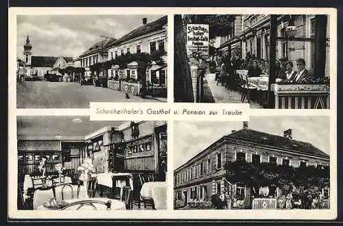 AK Maria Taferl, J. Schachenhofer`s Gasthaus u. Pension, Strassenpartie