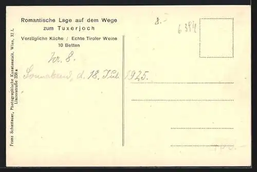 AK Finkenberg b. Mayrhofen, Gasthaus und Gemischtwarenhandlung zum Krapfen