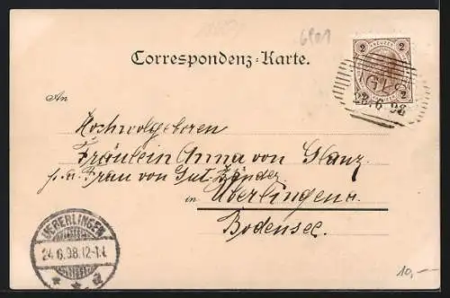 Lithographie Igls, Lanserköpfe, Lansersee und Gesamtansicht