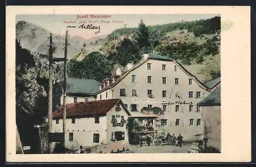 AK Pians /Tirol, Josef Mauroners Gasthof alte Post
