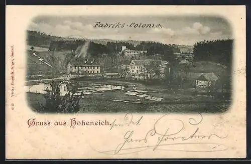 AK Hoheneich, Blick auf die Fabriks-Colonie