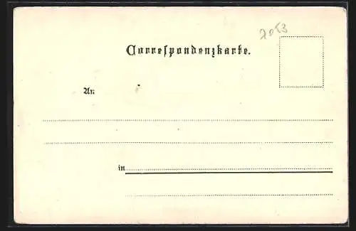 Lithographie Brixen im Thale, Hohe Salve, Gesamtansicht