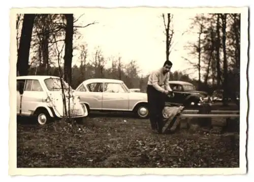 16 Fotografie Ansicht Töpen, Reise mit BMW 600 Kennzeichen B-KH 433, Mechaniker, Reifenwechsel, Gasthaus