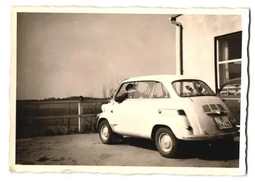 16 Fotografie Ansicht Töpen, Reise mit BMW 600 Kennzeichen B-KH 433, Mechaniker, Reifenwechsel, Gasthaus