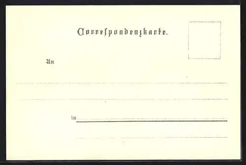 Lithographie Wien, Vor dem Naschmarkt im Winter