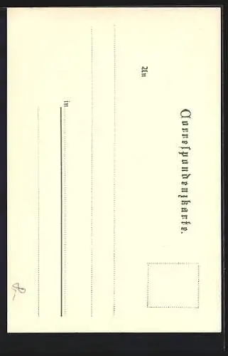 Lithographie Dürnstein, Blick zur Ruine