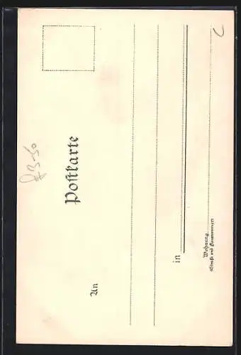 Künstler-AK Fritz Bergen: Betzingen, ein Mädchen in Schwarzwälder Tracht vor der Kirche