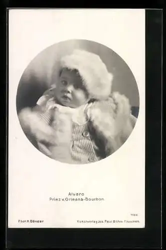 AK Alvaro, Prinz von Orléans-Bourbon, Babyfoto