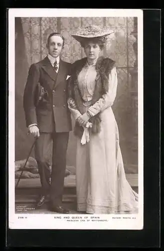 AK King and Queen of Spain (Princess Ena of Battenberg)