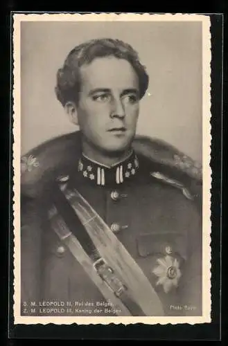 AK König Leopold III. von Belgien in Uniform