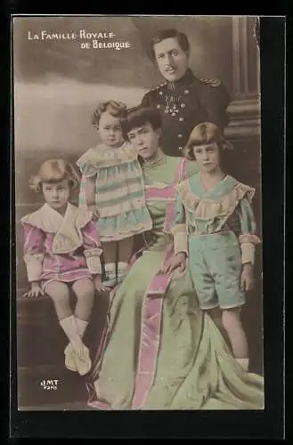 AK Königliche Familie von Belgien, la Famille Royale de Belgique