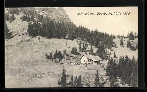 AK Sparbacherhütte am Schneeberg