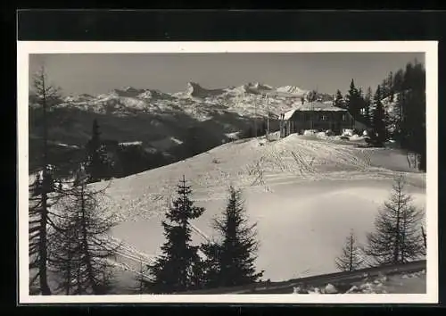 AK Theodor Karl Holl Haus gegen den Dachstein