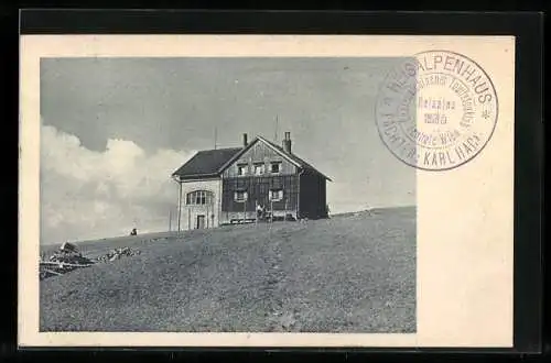 AK Reisalpen-Schutzhaus, Ansicht aus der Ferne